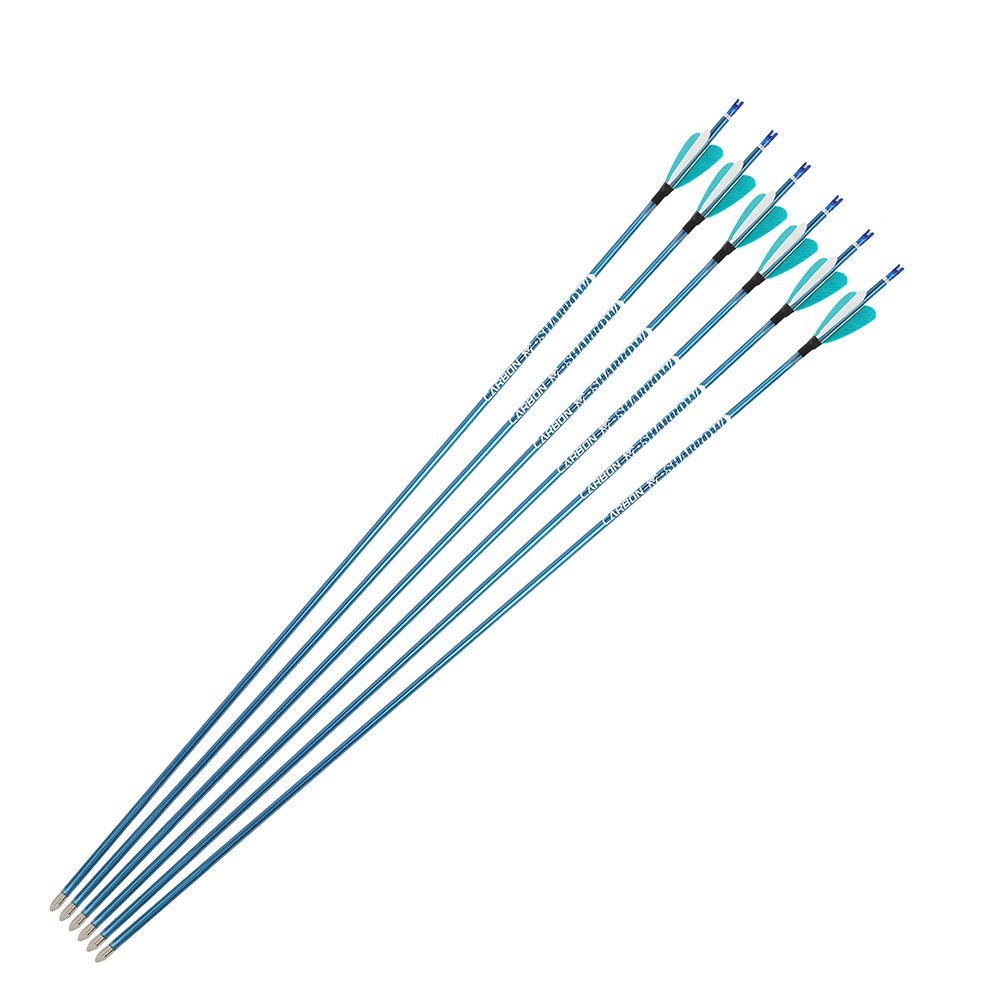 AME ARCHERY 1.75inch Fox 2" Heart-Shaped Feather Pure Carbon Arrows(12pcs)