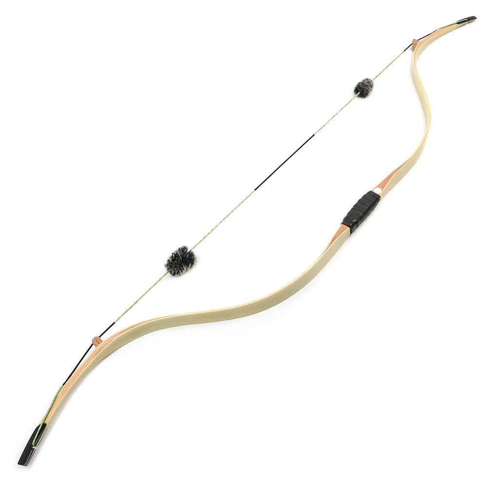 Moyun Traditional Laminated Recurve Bow – Bamboo Core & Clear Fiberglass, 20–45lbs