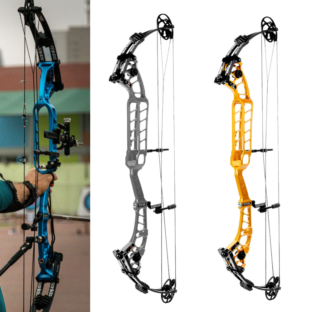 Sanlida Archery 40” Hero 10 II Target Compound Bow (Flexible Draw Wall Edition) Large Cam 