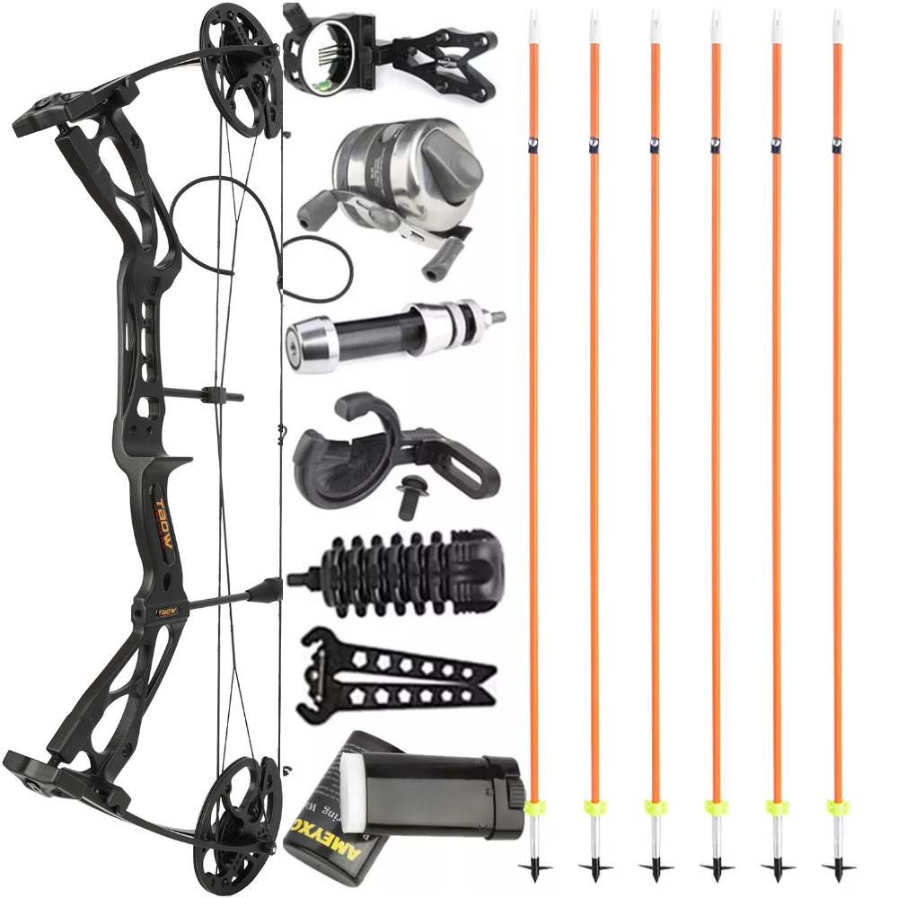 Junxing ARCHERY M133 Compound Bow Fishing Kit 0–70lbs Adjustable