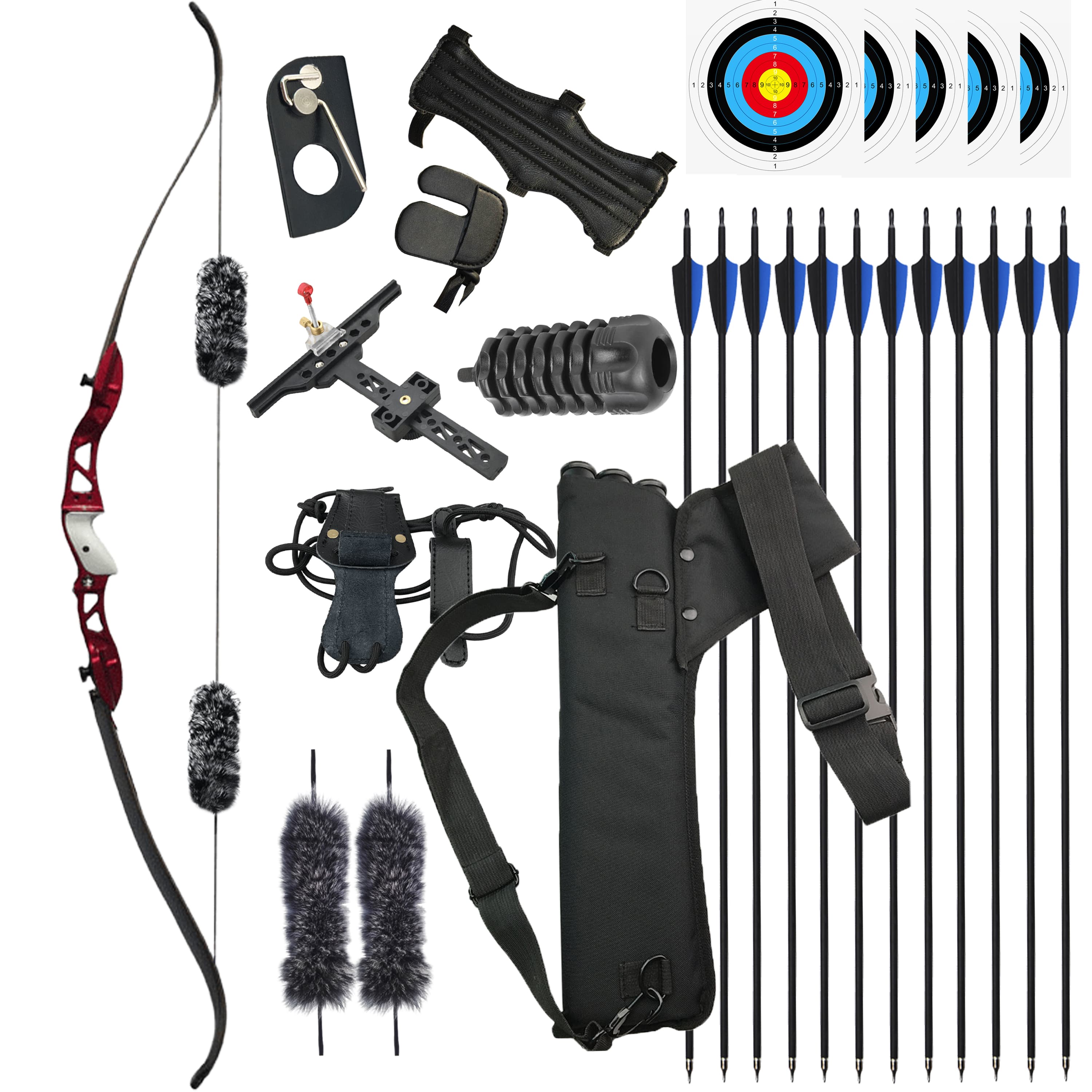 JUNXING ARCHERY F155 66inch Recurve Bow and Arrows Set
