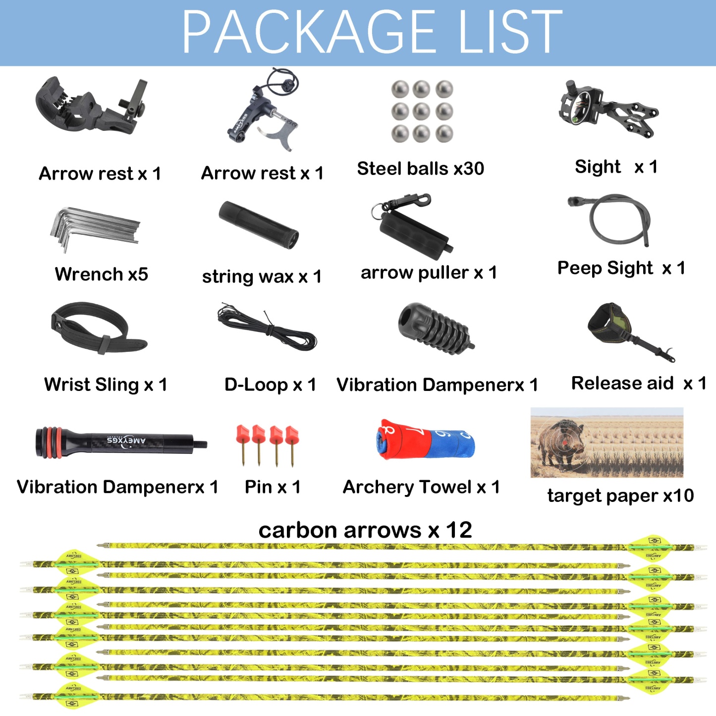 JUNXING ARCHERY M109EA Dual-Purpose Compound Bow Hunting 