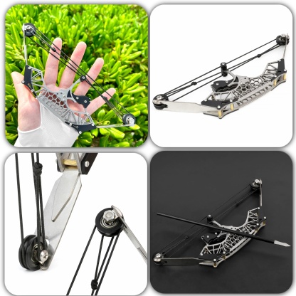 7.9" Mini Compound Bow Set Kid Toy Gift Children Archery