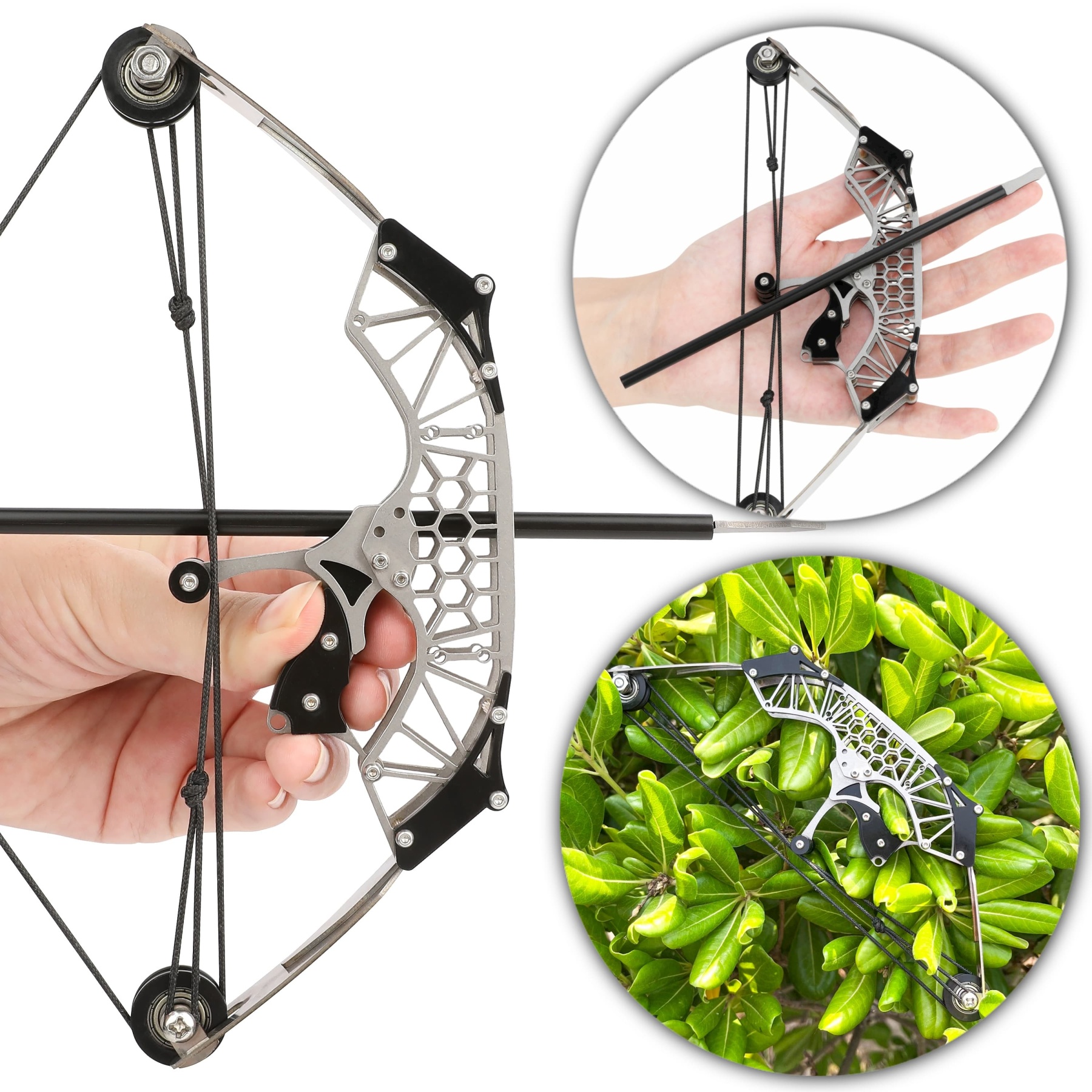 7.9" Mini Compound Bow Set Kid Toy Gift Children Archery