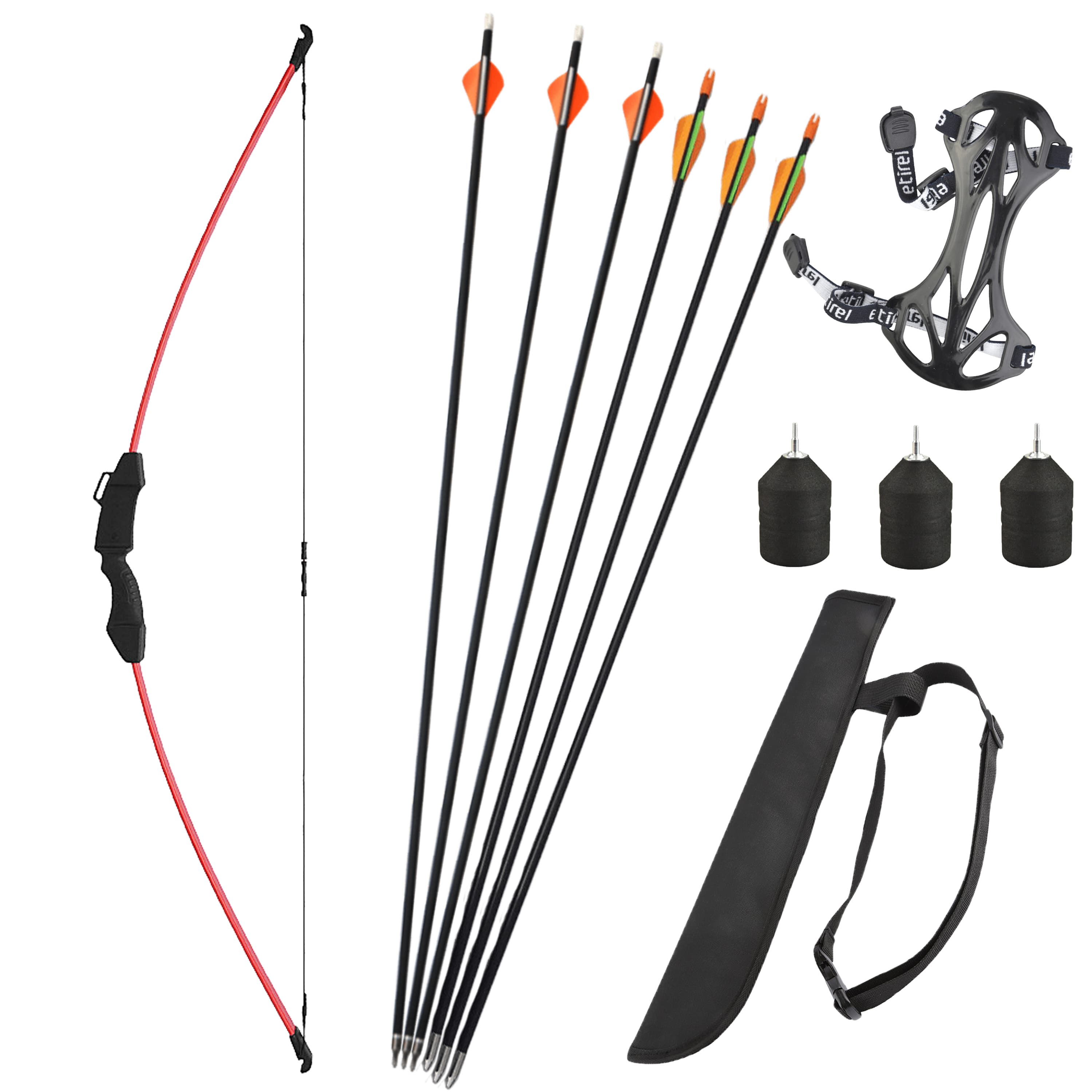 Youth Recurve Bow and Arrow Kit Child Beginner Takedown