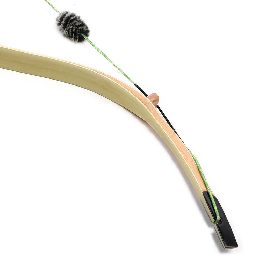 Moyun Traditional Laminated Recurve Bow – Bamboo Core & Clear Fiberglass, 20–45lbs