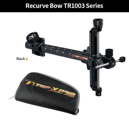 TOPOINT TP1003 Recurve Bow Sight – 9" Extension, Lightweight, Quick-Release, Multiple Colors