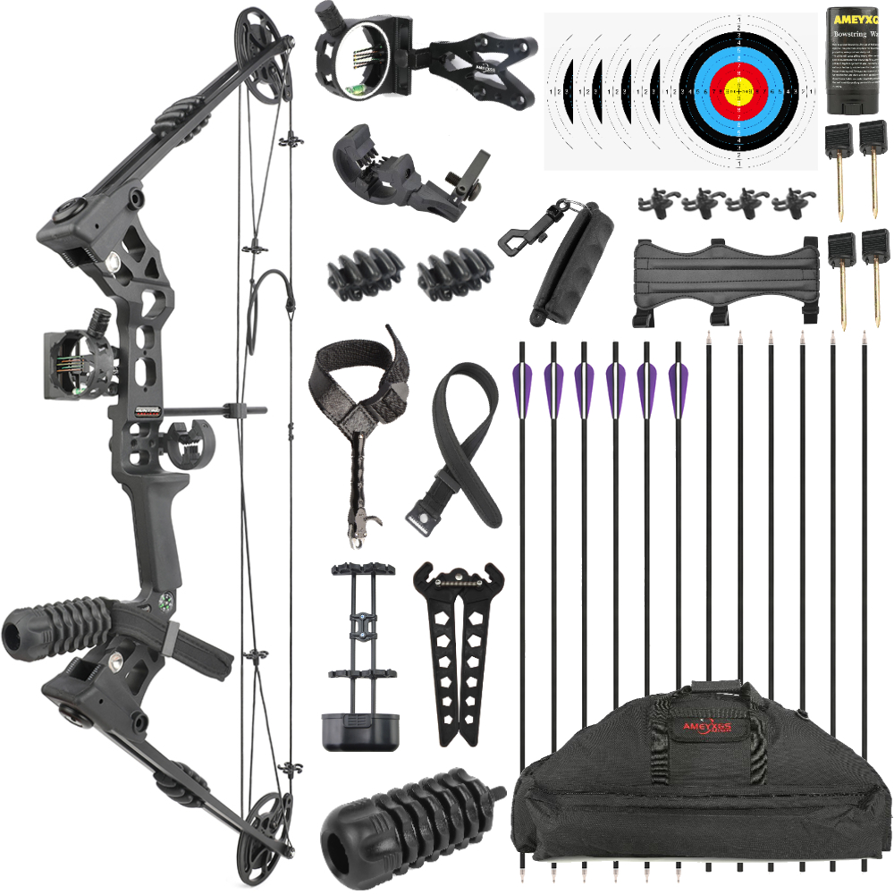 JUNXING Dragon X8 Compound Bow Set – Right/Left Hand  Full Accessories Kit