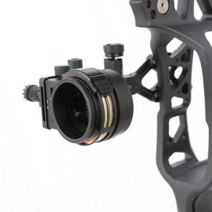 Topoint Archery TX1550 Compound Bow Sight – CNC Aluminum, 0.019" Pin, 1/2/3-Axis Adjustable with Optional Lens