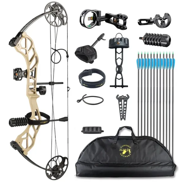 TOPOINT ARCHERY Starting 31 Hunting Compound Bow Package for Beginners