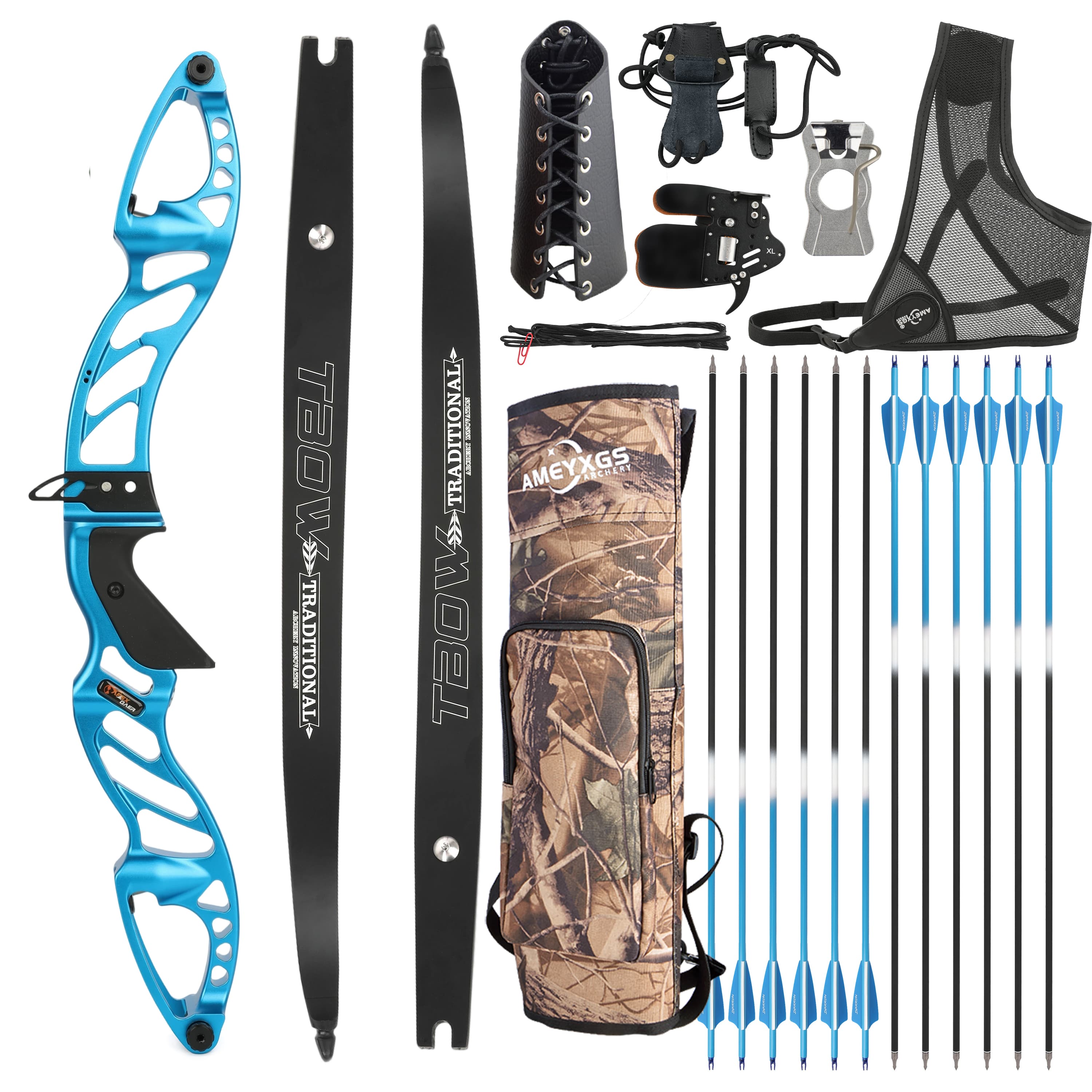 25-60bs Recurve Bow Kit Takedown F Hunting Bow