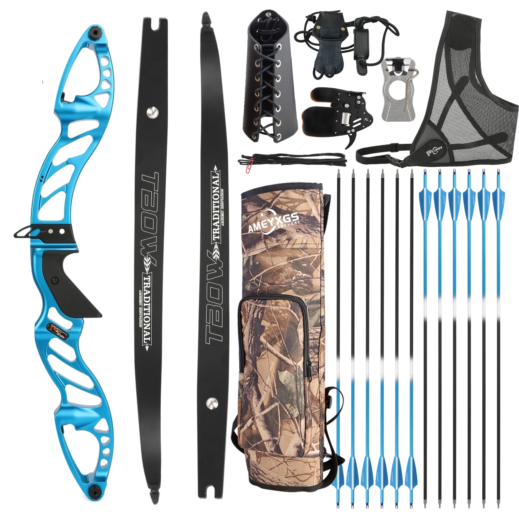 25-60bs Recurve Bow Kit Takedown F Hunting Bow