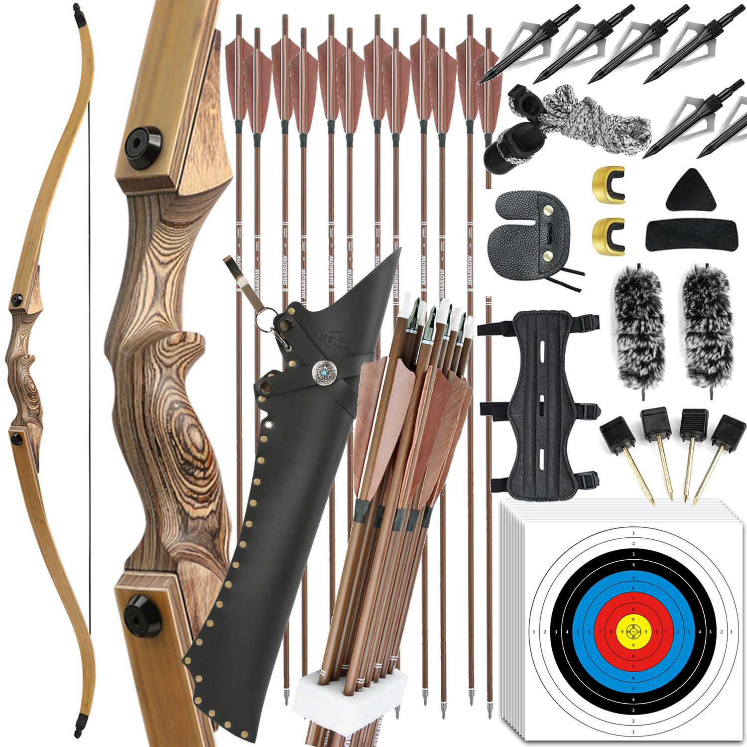Black Hunter Complete Archery Kit for Hunting
