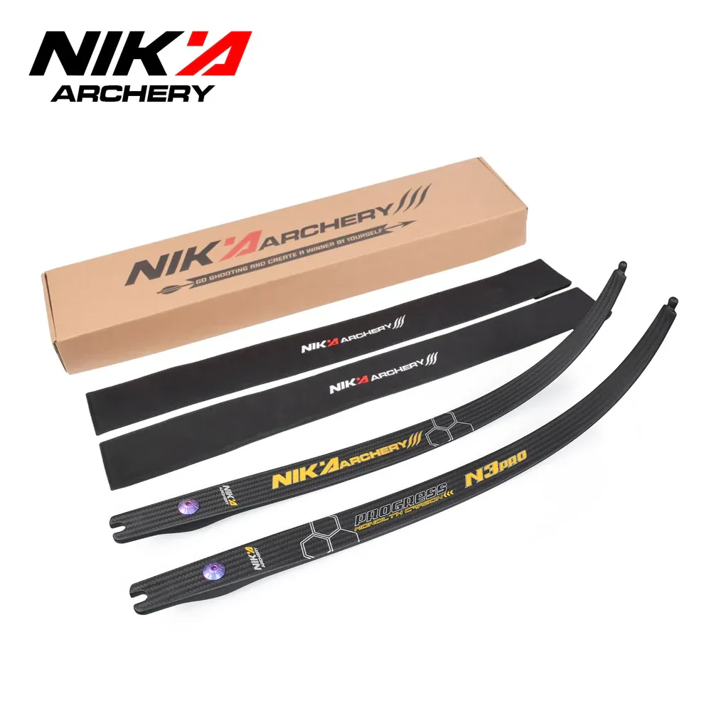 N3 Pro ILF Recurve Bow Limbs – 100% Carbon, High Modulus Performance