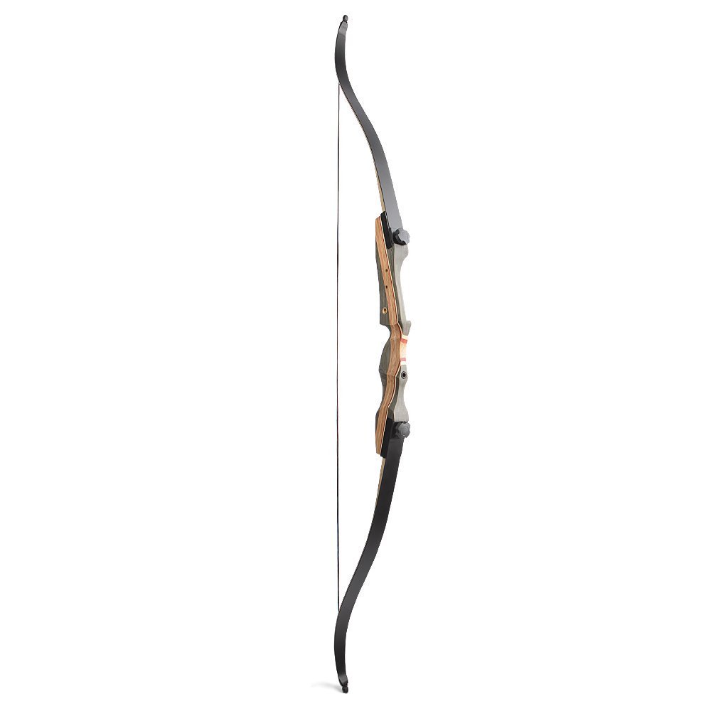 AME ARCHERY 62'' Recurve Bow Takedown 30-50lbs Wooden Riser Target Hunting Shooting