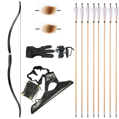 A,ME ARCHERY 30-50lbs Traditional Recurve Bow Longbow 