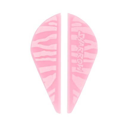 AME Archery Water Drop Zebra Print Rubber Feather – 2 Inch (50pcs)