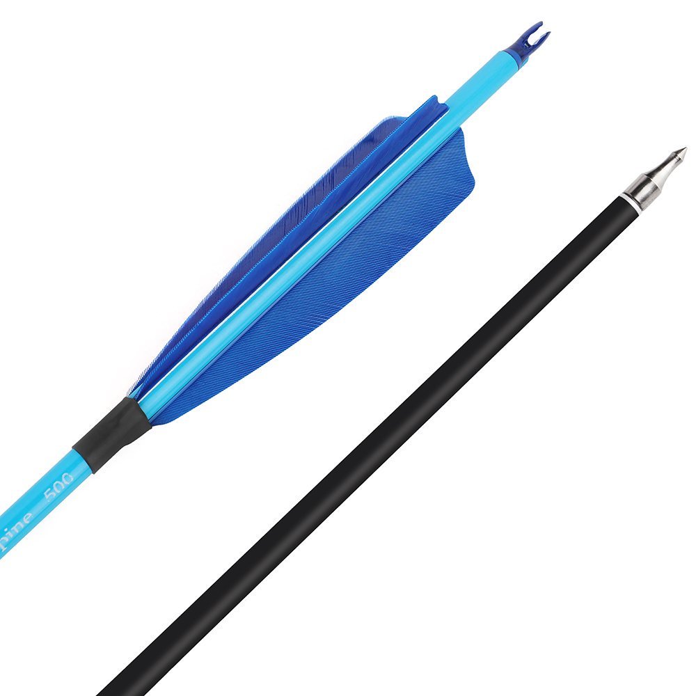 [Copy] AME ARCHERY Blue Mixed Carbon Arrows – Spine 500 (12pcs)