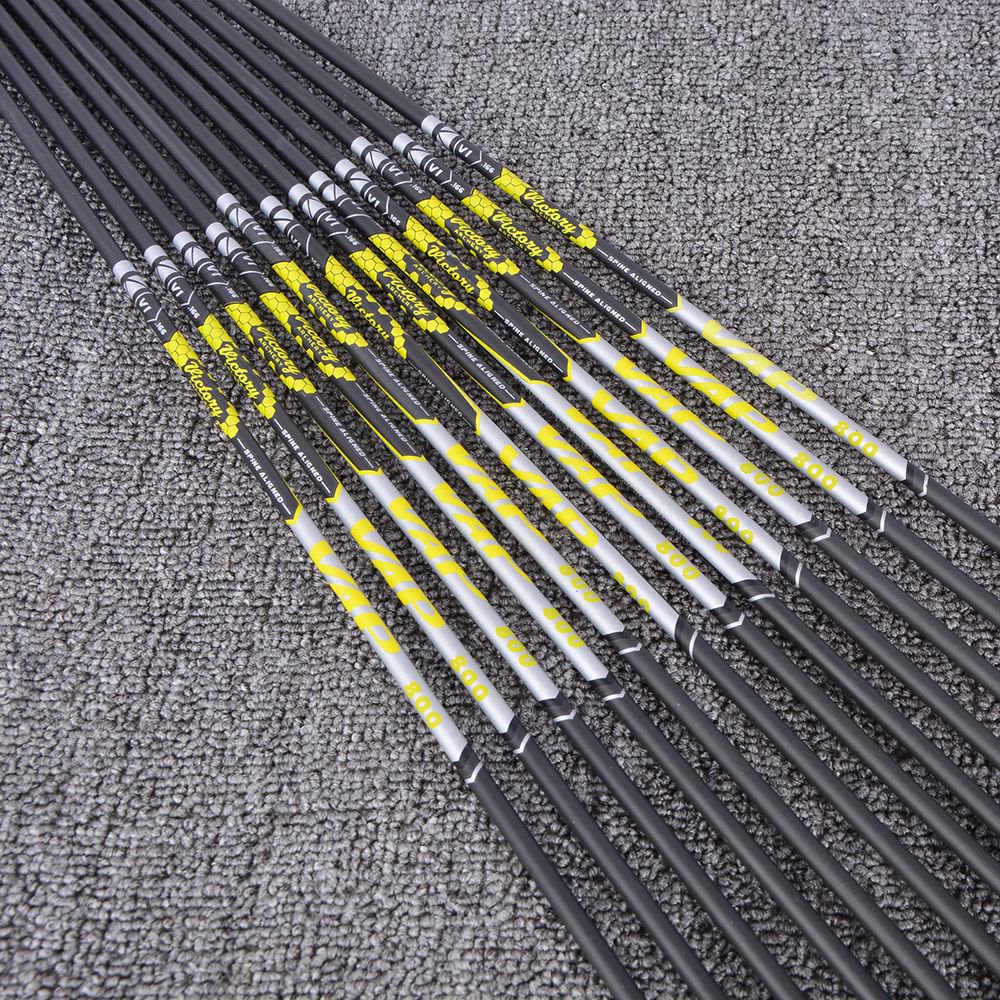 VAP V1  Pure Carbon Arrow Shaft – Spine 300–900, 4.2mm ID (12pcs)