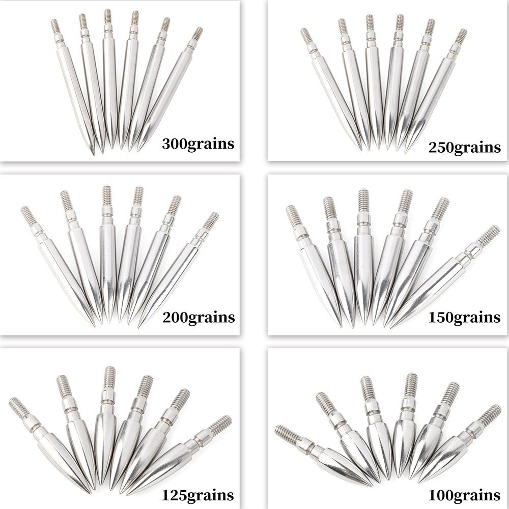 AME ARCHERY sStainless Steel 6.2 Target Tip(12pcs)