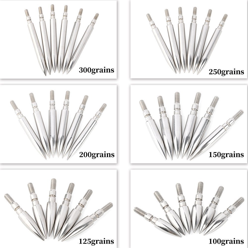 AME ARCHERY sStainless Steel 6.2 Target Tip(12pcs)