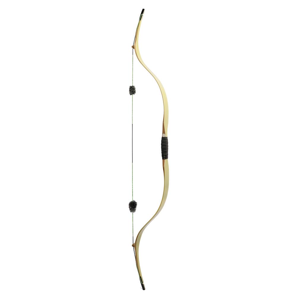 Moyun Traditional Laminated Recurve Bow – Bamboo Core & Clear Fiberglass, 20–45lbs