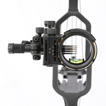 Topoint Archery TX1550 Compound Bow Sight – CNC Aluminum, 0.019" Pin, 1/2/3-Axis Adjustable with Optional Lens