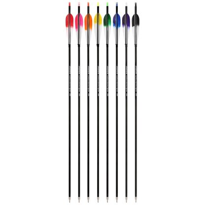 AME ARCHERY 5-Inch Dye Feather Carbon Arrows(12pcs)