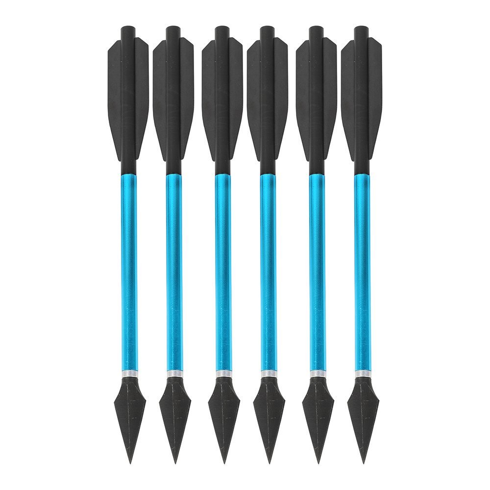 6.7-Inch Mini Crossbow Bolts – Aluminum Arrows with Removable Screw-in Broadhead(6pcs)