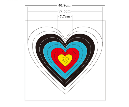 Ali Archery Target Paper Series – Five Venoms, Red Heart, Chinese Zodiac (20pcs)