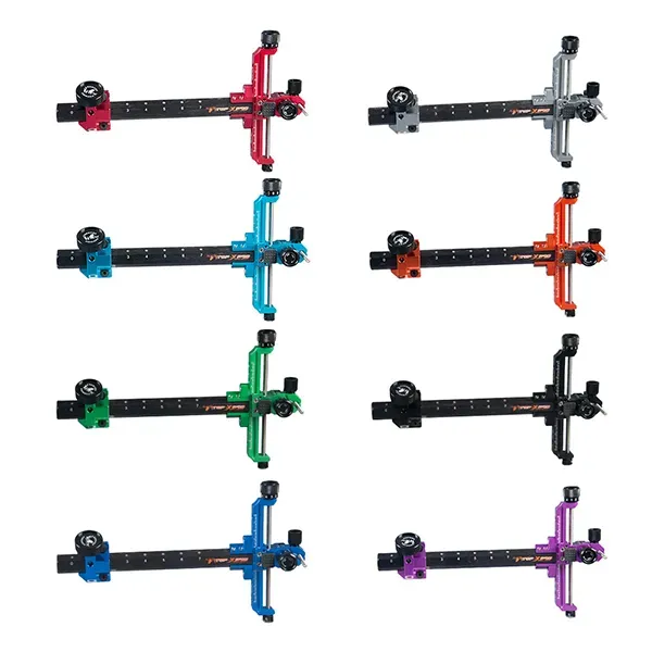 TOPOINT TP1003 Recurve Bow Sight – 9" Extension, Lightweight, Quick-Release, Multiple Colors
