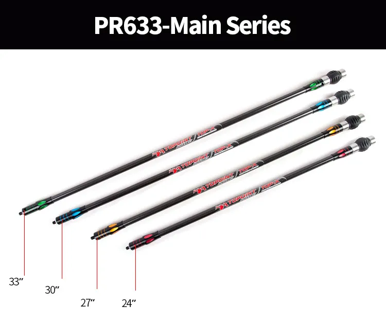 TOPOINT TOP-X PR633 Long Rod Stabilizer Combo Set