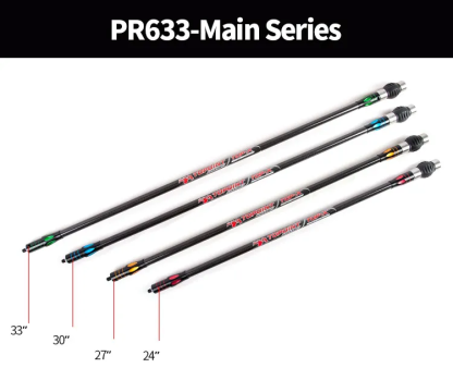 TOPOINT TOP-X PR633 Long Rod Stabilizer Combo Set