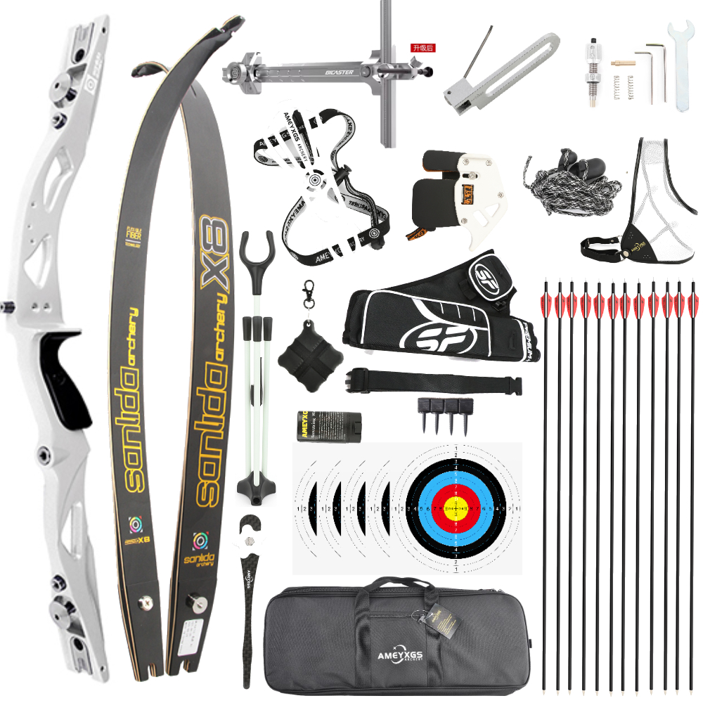 Sanlida X8 Olympic Recurve Bow Set – 66/68/70" ILF, 16–50lbs