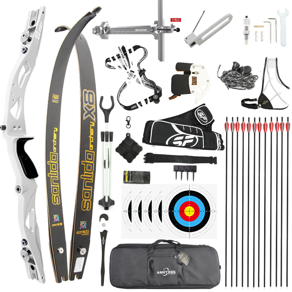 Sanlida X8 Olympic Recurve Bow Set – 66/68/70" ILF, 16–50lbs