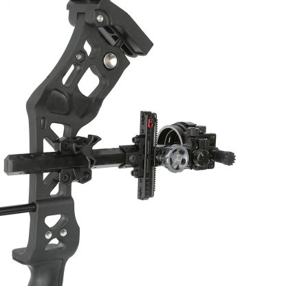 TOPOINT ARCHERY TX2650 Compound Bow Sight – CNC Aluminum + Carbon, 5-Pin 0.019", 6" Extension, Multi-Axis Adjustable with Optional Lens