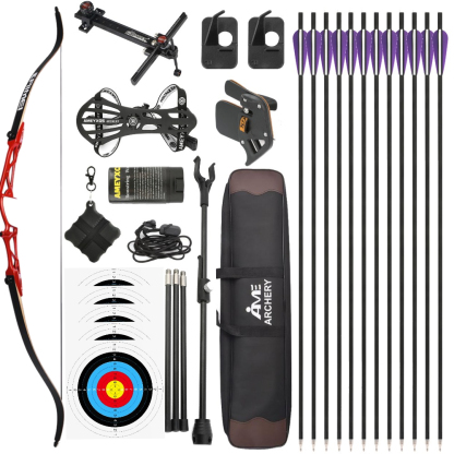 KAIMEI DRAGON Beginner Recurve Bow Archery Practice Set