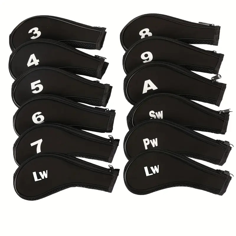  12X Golf Club Cover Set Driver Head Cover Long Neck Design