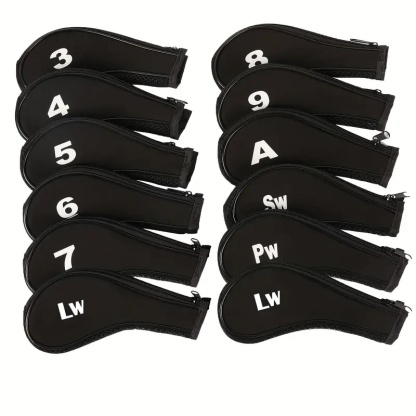  12X Golf Club Cover Set Driver Head Cover Long Neck Design