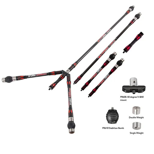 TOPOINT TOP-X PR633 Long Rod Stabilizer Combo Set