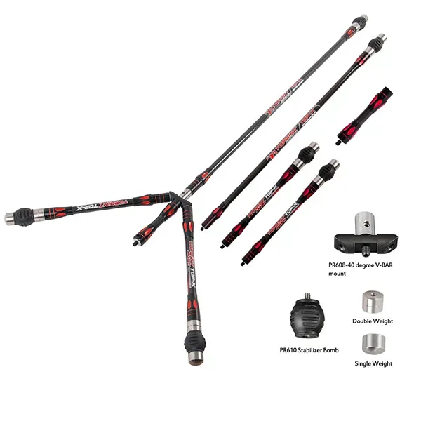TOPOINT TOP-X PR633 Long Rod Stabilizer Combo Set