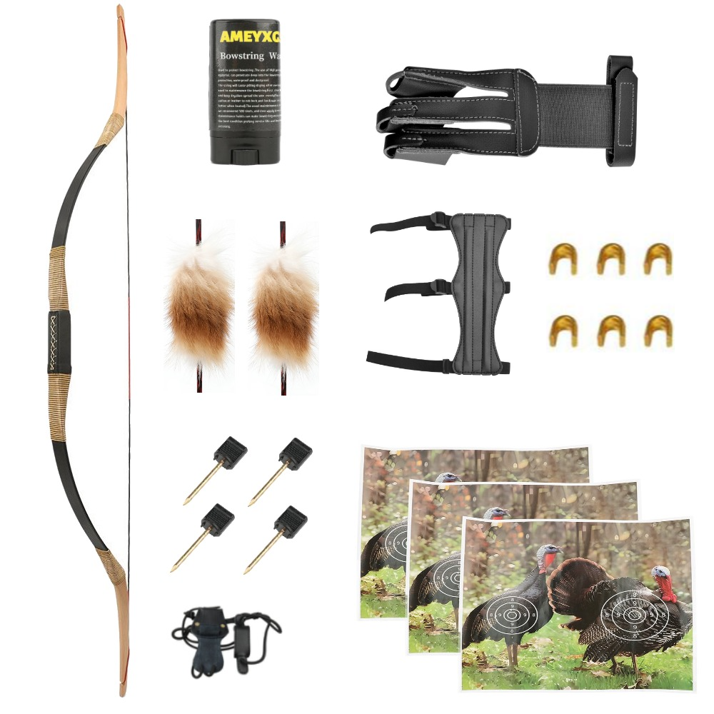 AME ARCHERY Takedown Traditional Bow 20-35LBS