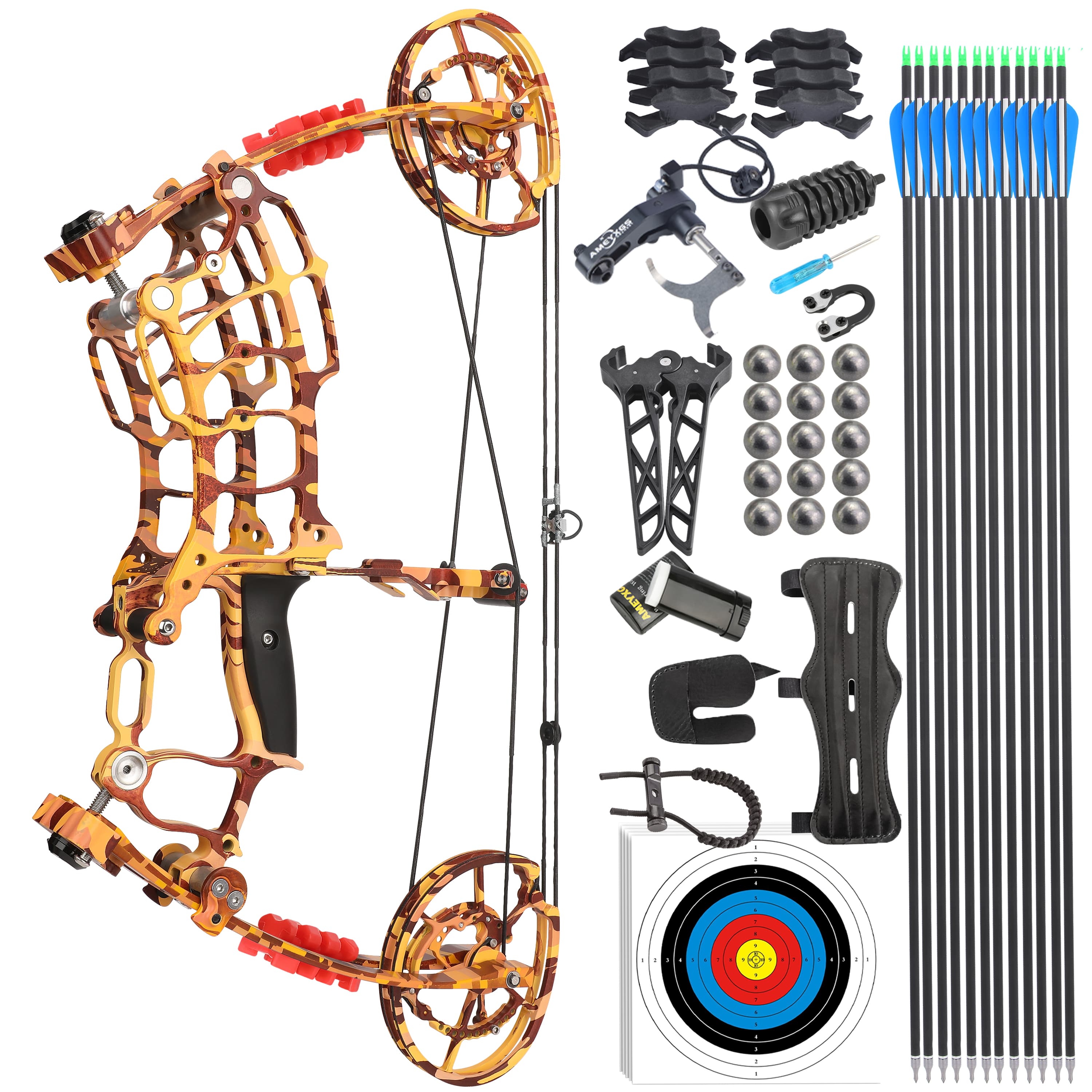 AME ARCHERY Villain Dual‑Purpose Compound Bow Shooting 30-60lbs