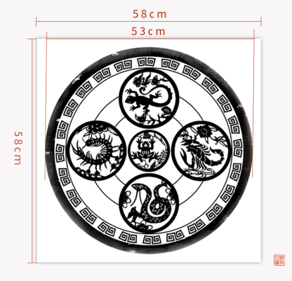 Ali Archery Target Paper Series – Five Venoms, Red Heart, Chinese Zodiac (20pcs)