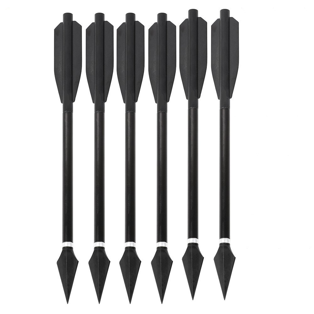 6.7-Inch Mini Crossbow Bolts – Aluminum Arrows with Removable Screw-in Broadhead(6pcs)