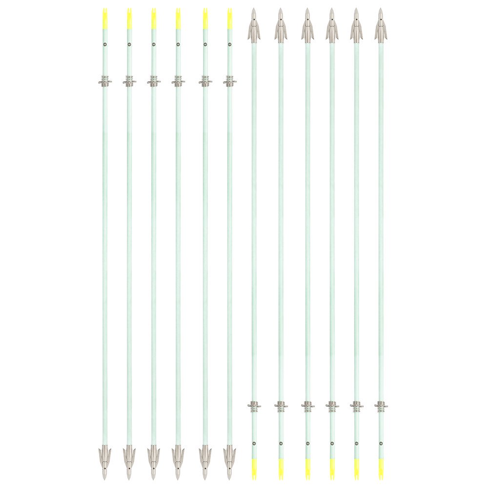 AME ARCHERY Luminous Bowfishing Arrows – Short Head(12pcs)