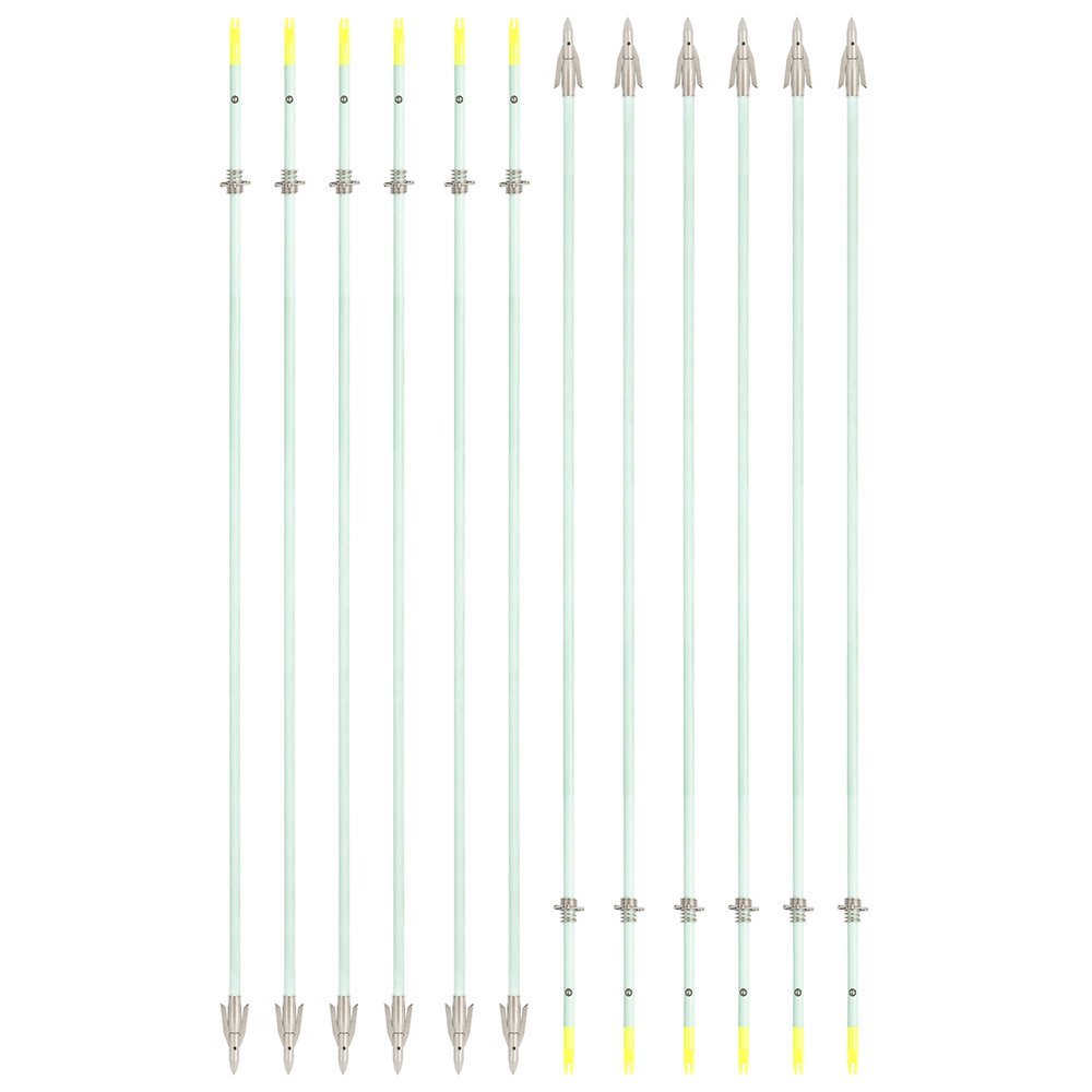 AME ARCHERY Luminous Bowfishing Arrows – Short Head(12pcs)