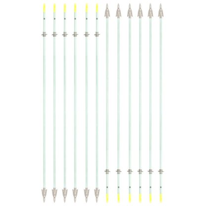 AME ARCHERY Luminous Bowfishing Arrows – Short Head(12pcs)