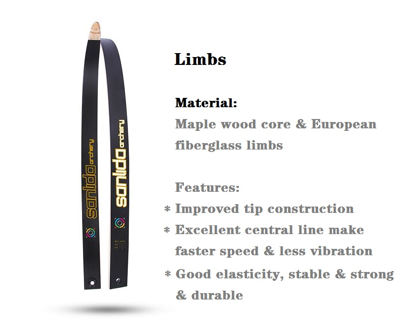 SANLIDA Noble Wood Takedown 48inch Recurve Bow 