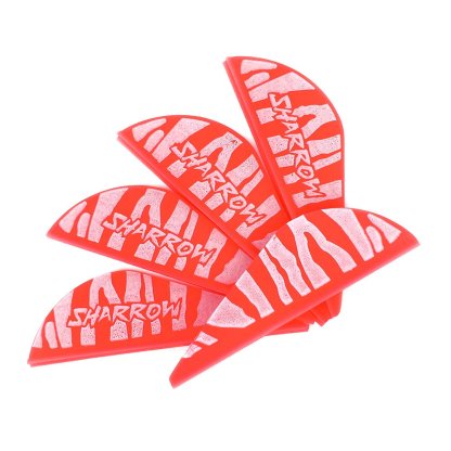 AME Archery Water Drop Zebra Print Rubber Feather – 2 Inch (50pcs)